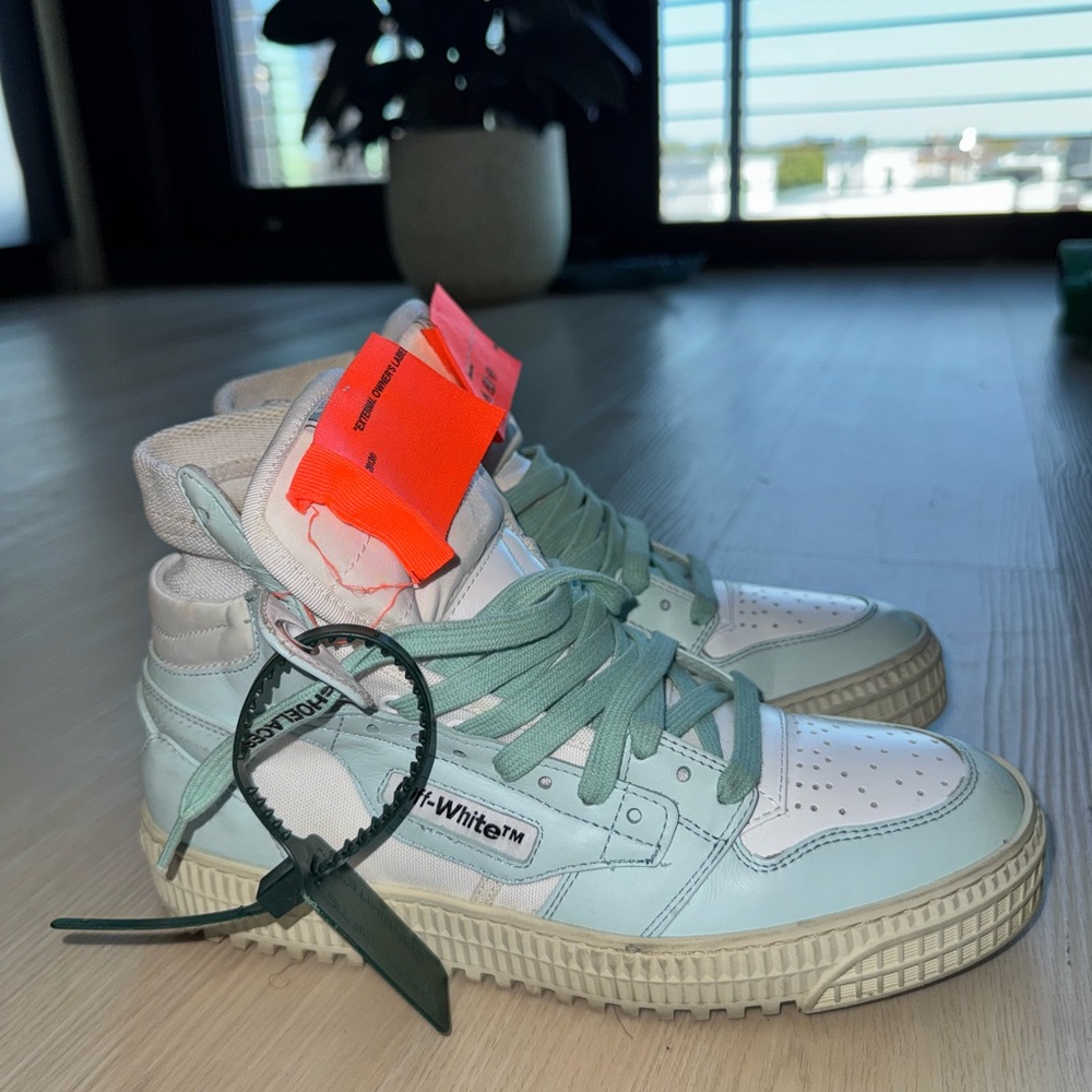 Off-White Sneakers - Light Blue and White